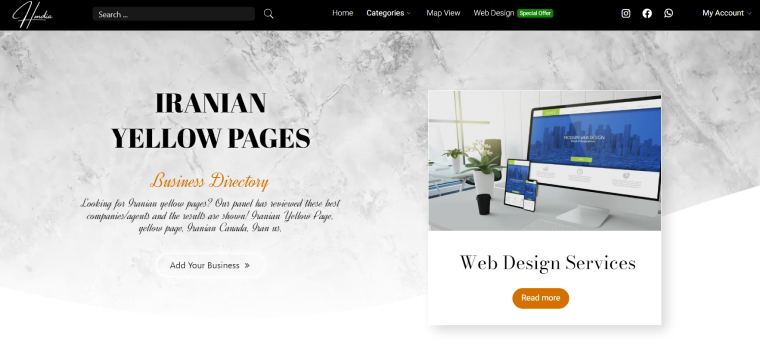 hmdia directory site WordPress