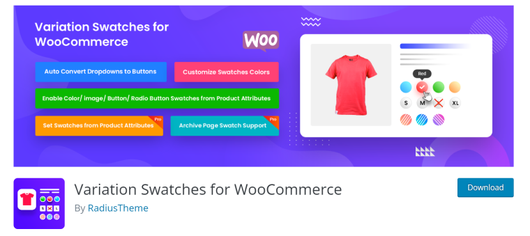 WooCommerce Product Variations and Free Plugins for Variation Swatches ...