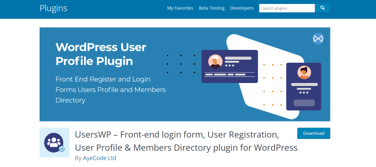 userswp user profile plugin