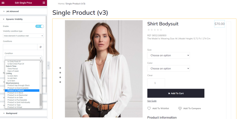 woocommerce dynamic visibility conditions