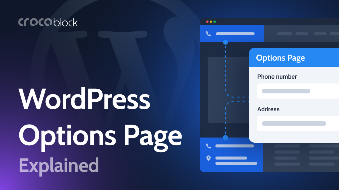 WordPress Option Pages Explained