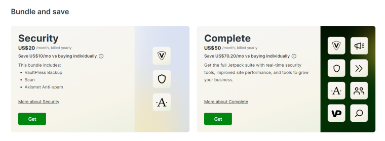 Jetpack pricing