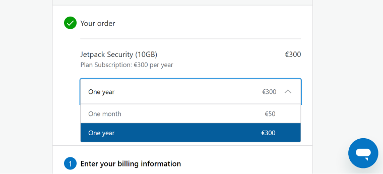 Jetpack monthly pricing