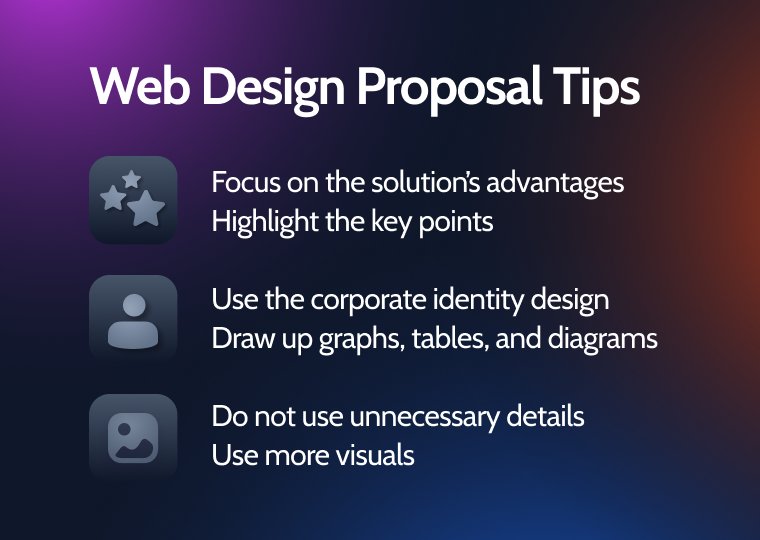 web design proposal tips