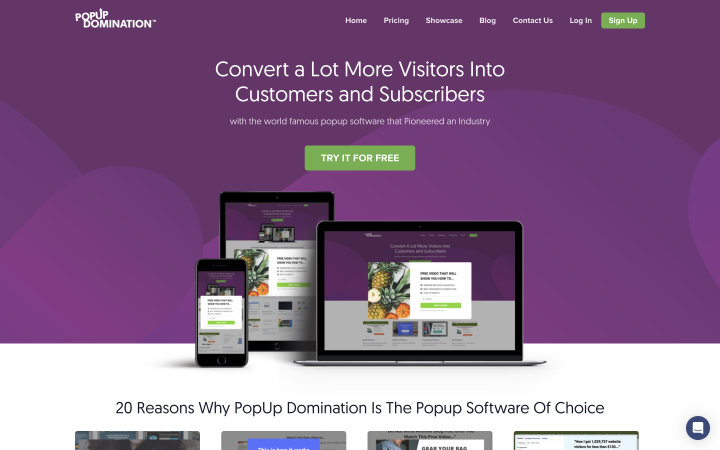 PopUp Domination plugin homepage