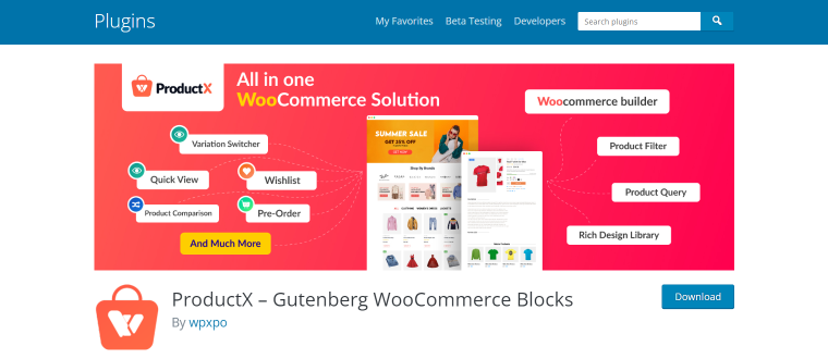 productx wordpress comparison plugin for woocommerce