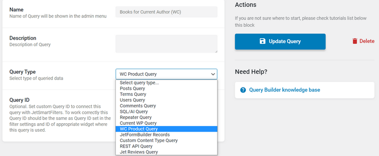 WordPress SQL query builder AI integration