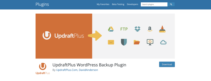 UpdraftPlus plugin