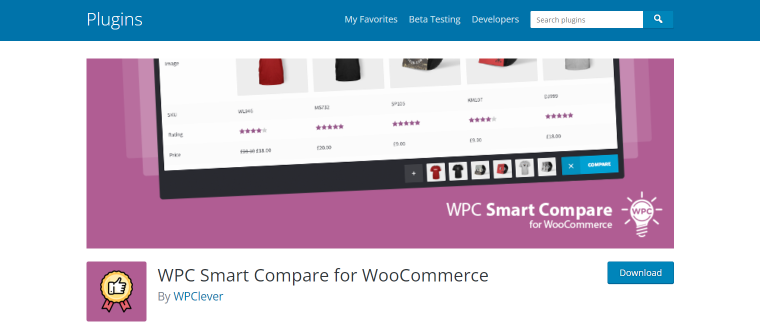 wpc smart compare for woocommerce product comparison plugin