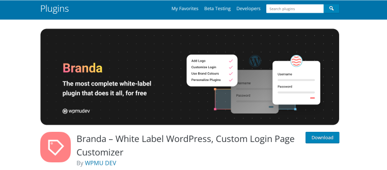 branda white label wordpress plugin