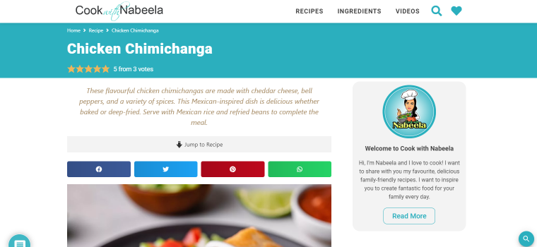 single recipe page built with jetengine and wp recipe makes