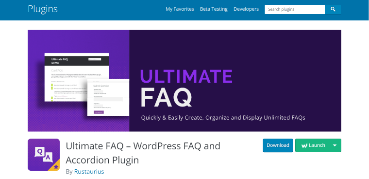 Ultimate faq plugin for wordpress