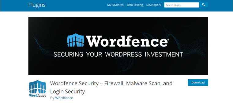 wordfence plugin on wordpress.org