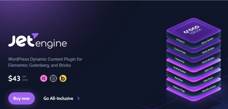 JetEngine WordPress plugin homepage