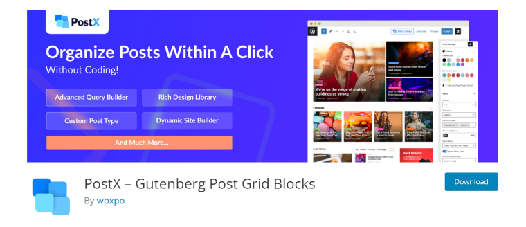 Grid plugin Gutenberg