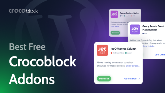 40 Free Crocoblock Add-Ons for WordPress Developers