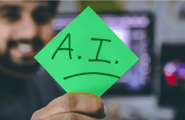 programmer with AI sticker