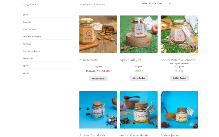 product archive page made with JetWooBuilder