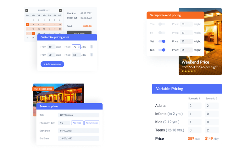jetbooking features for dynamic pricing