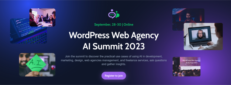 wordpress web agency ai summit