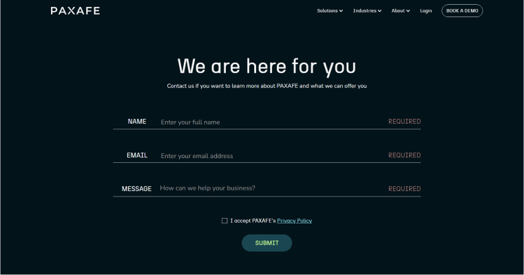 simple contact form