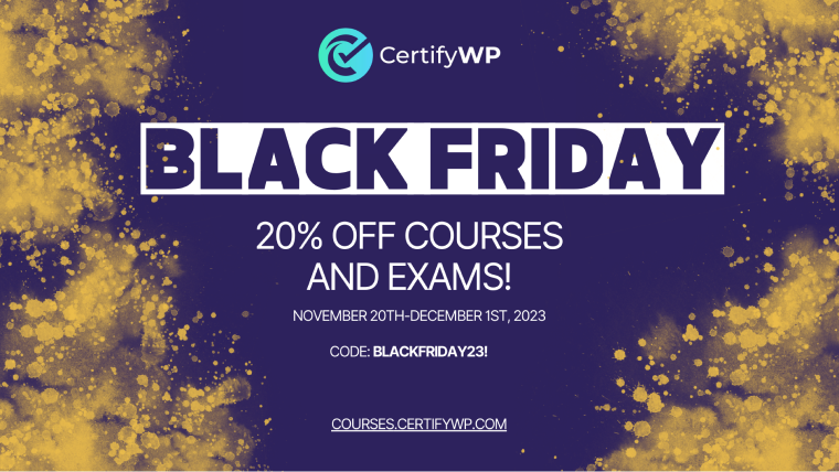 certifywp black friday offers