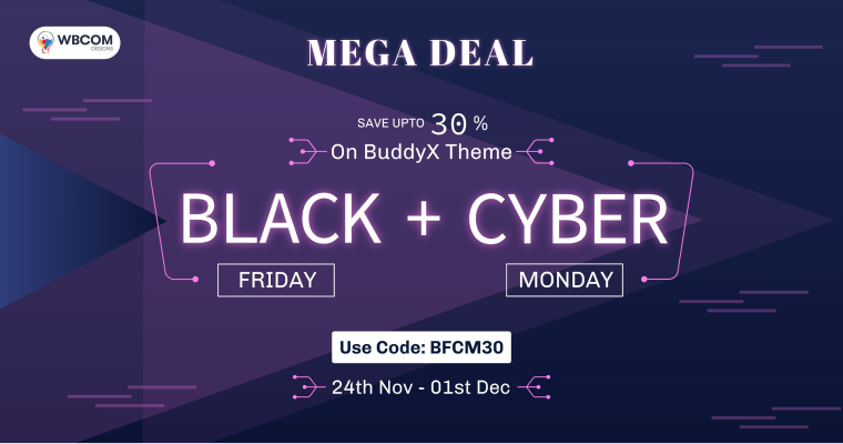 buddyx pro theme black friday and cyber monday deals