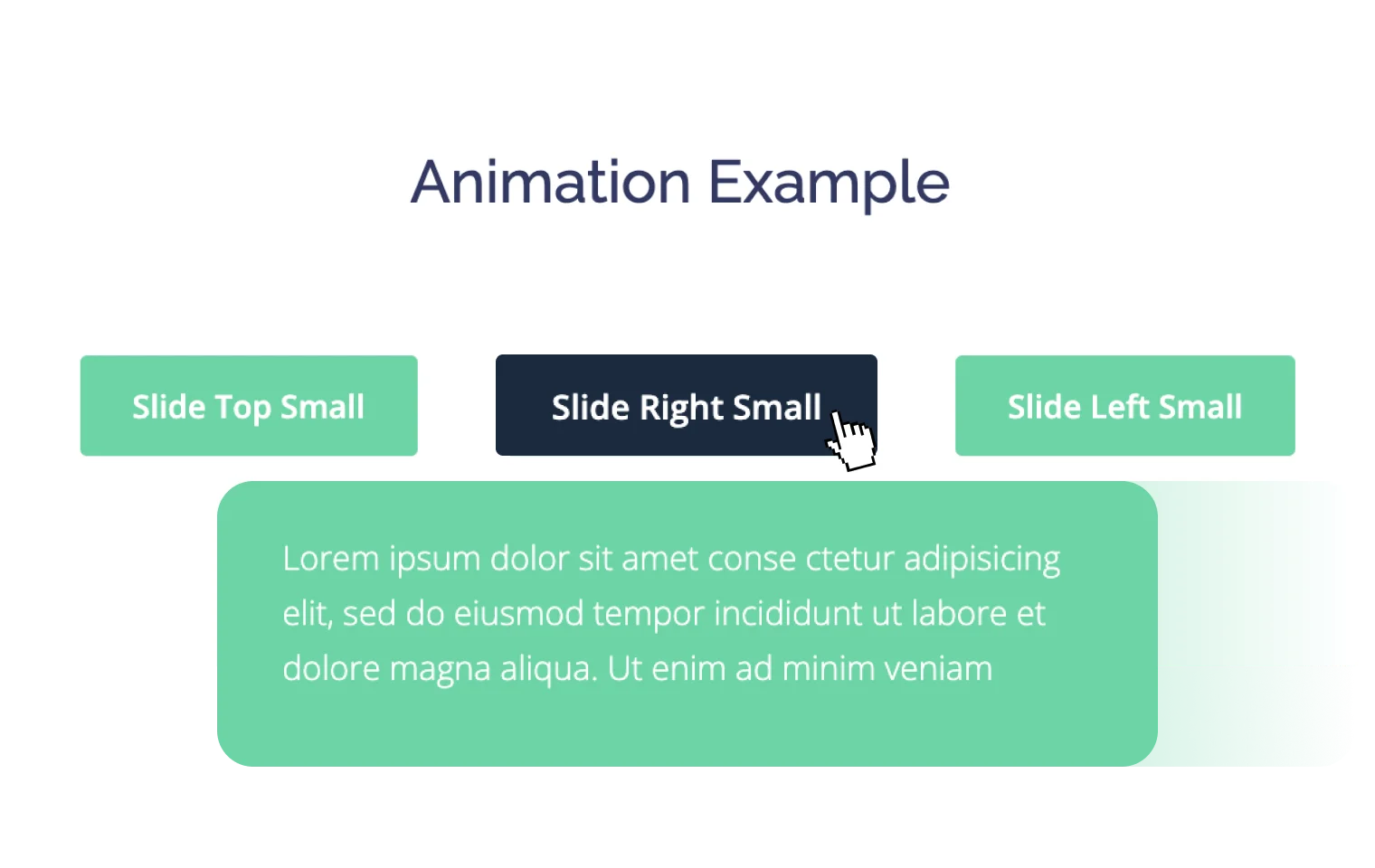 JetElements dropbar widget animation options for Elementor