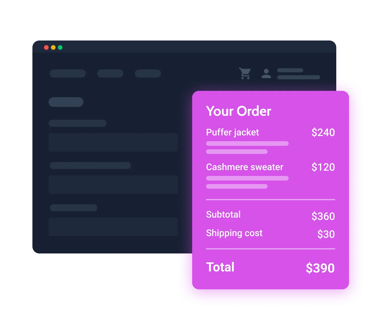 jetwoobuilder checkout order review
