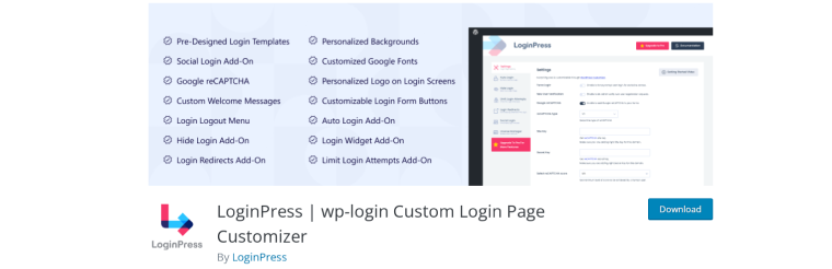 login press plugin on wordpress.org