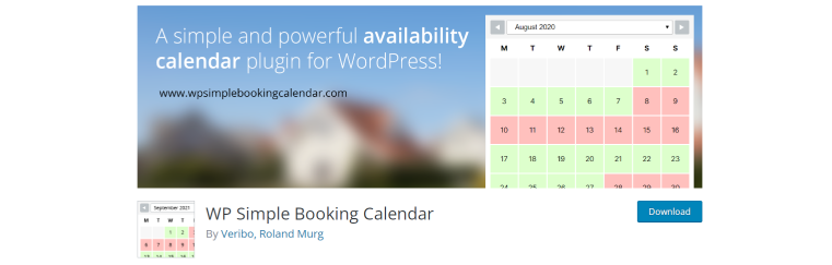 wp simple booking calendar wordpress plugin