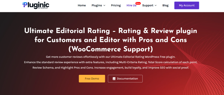 ultimate editorial rating by pluginic