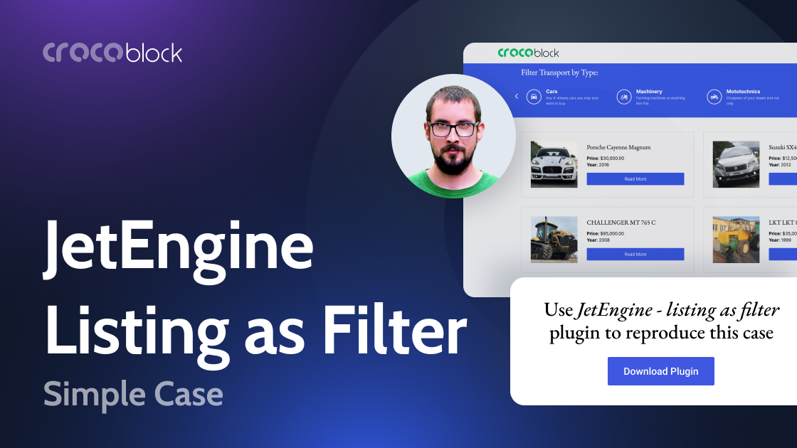 Using JetEngine Listing as Filter for Another Listing: Simple Case