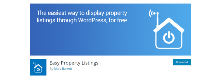 Easy Property Listings wordpress.org website