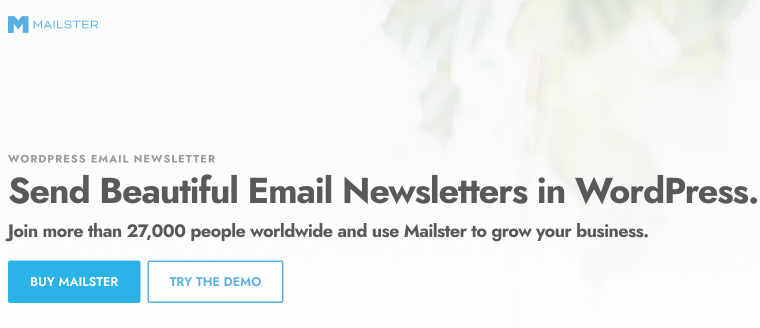 mailster plugin homepage