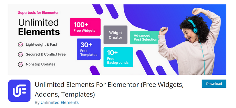 Unlimited Elements Elementor WP