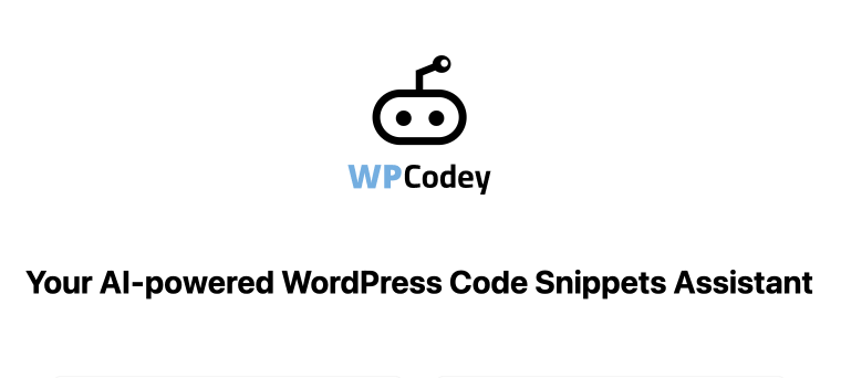 wpcodey plugin homepage