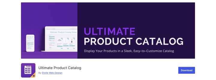 Ultimate product catalog plugin