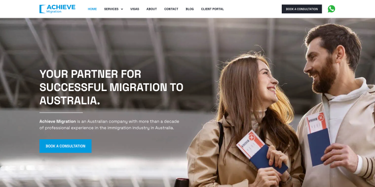 activemigration website homepage