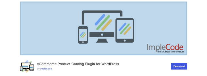 eCommerce product catalog plugin