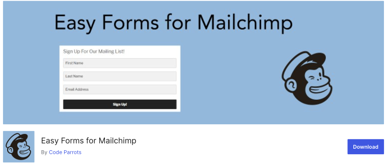 easy forms for mailchimp plugin