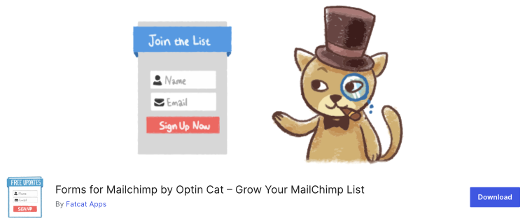 forms for mailchimp by optin cat