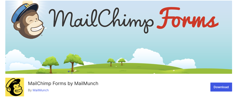 mailchimp forms by mailmunch plugin