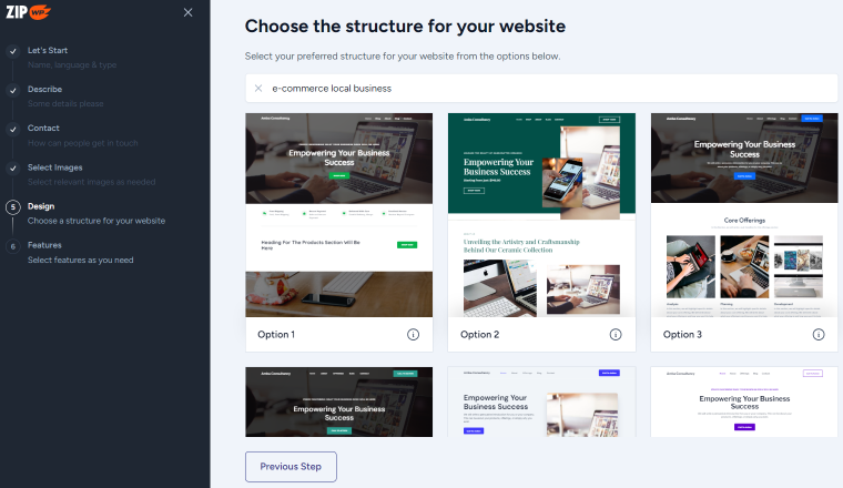 site structure for website zipwp