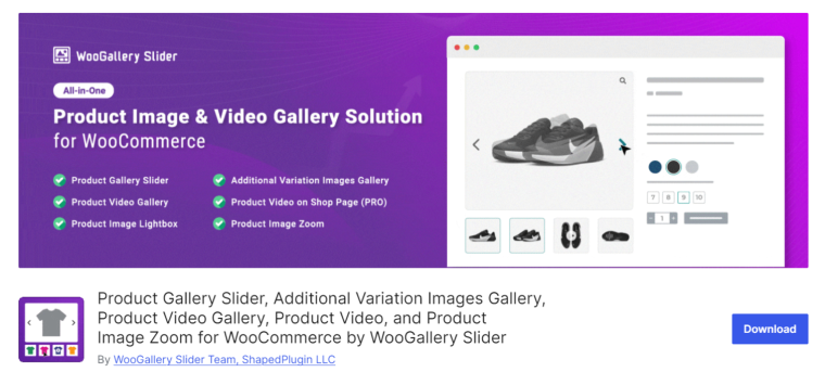 Gallery Slider for WooCommerce wordpress.org page