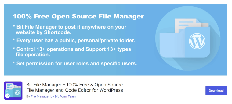 file manager plugin user roles