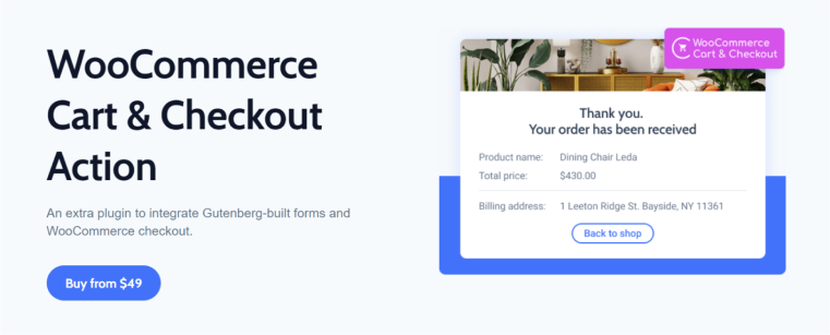 WooCommerce Cart and checkout add-on from jetformbuilder