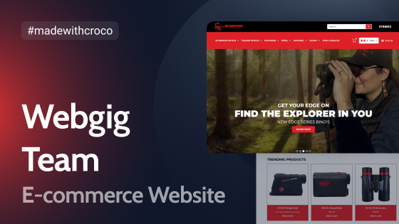 Webgig Team Case: E-commerce Website for Scorpion Outdoors