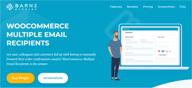 Barn2 woocommerce multiple email recipients plugin