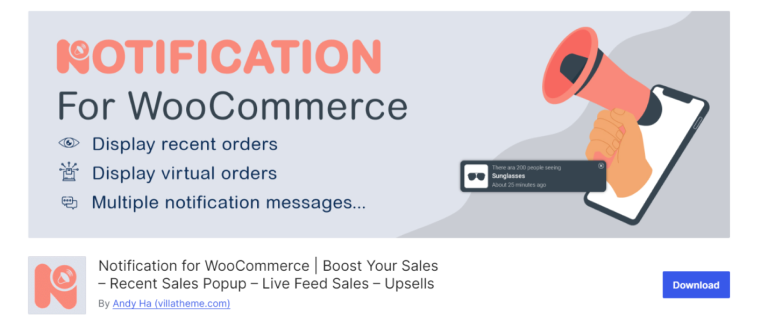 Notification for WooCommerce wordpress.org page